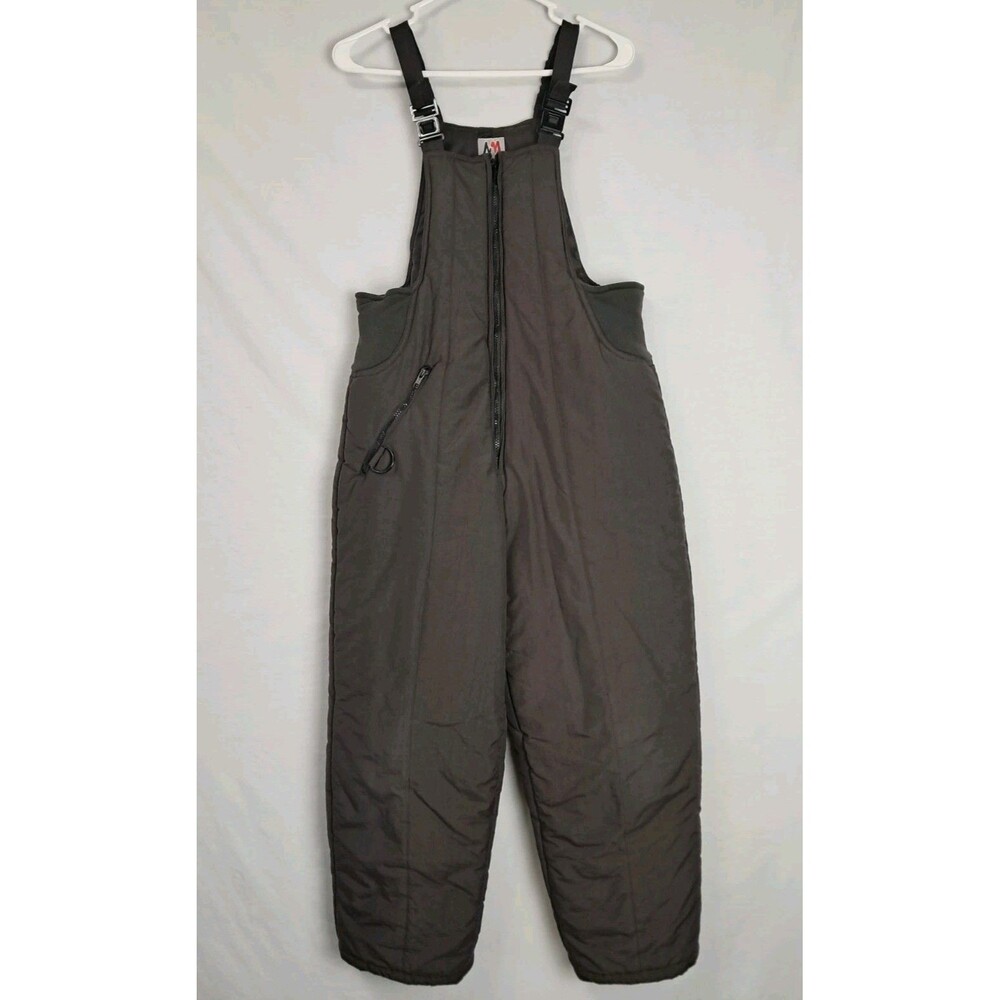 New Moves Child Youth 14 1/2 Unisex Black Snow Bibs Vintage